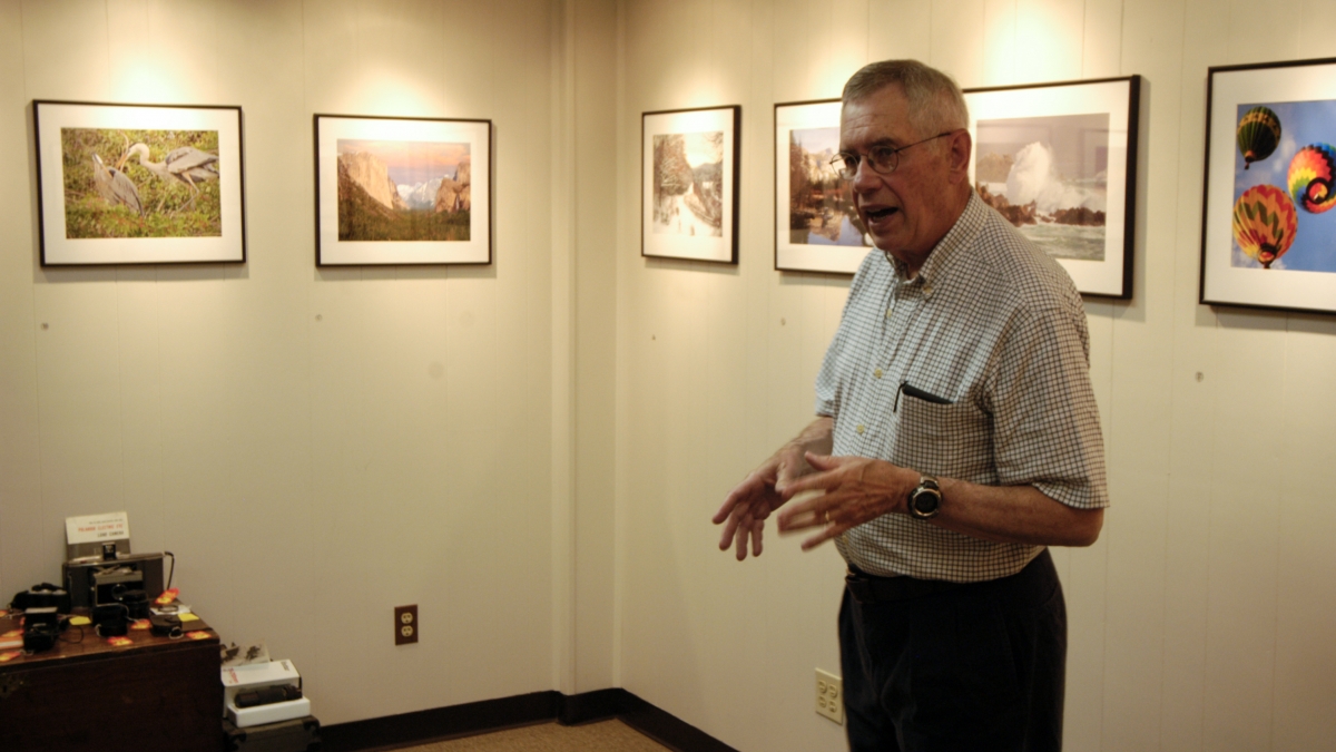 Donald David at his Floyd Gallery Opening Reception.