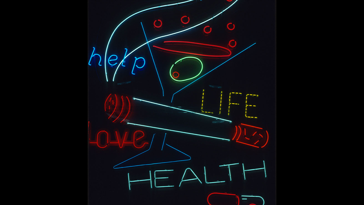 Lot 108_Help, Life, Love, Health © Robert Floyd; 19” X 13”; $300