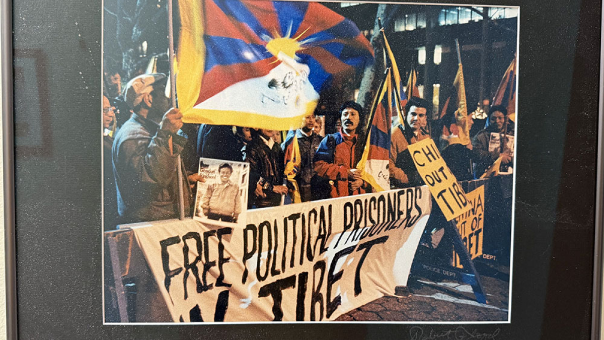 Lot 136_Free Tibet © Robert Floyd; 16” X 20”; $175; Framed