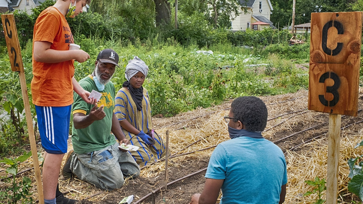 Gardening the Community Garden #29 © 2020 Patricia Crutchfield