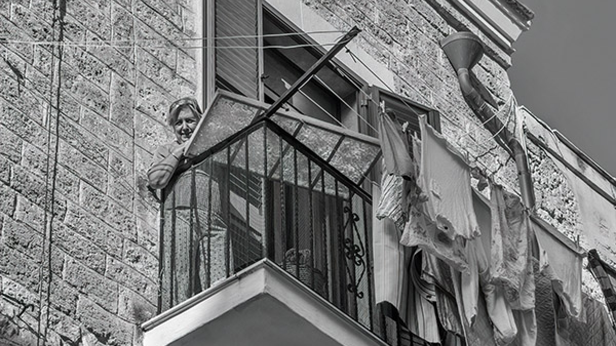 Drying Pasta and Laundry, Puglia, Italy ©Barb Krawczyk, 2018