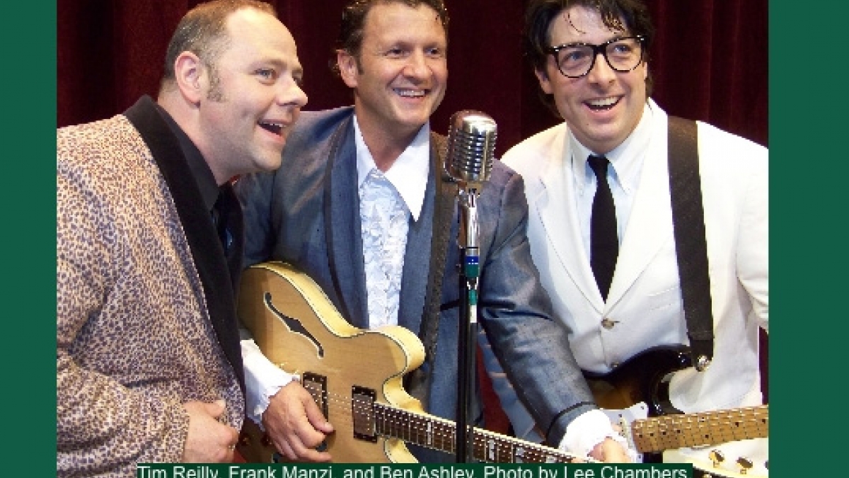 Buddy Holly Story musical poster at the Majestic Theater, Springfield, MA.