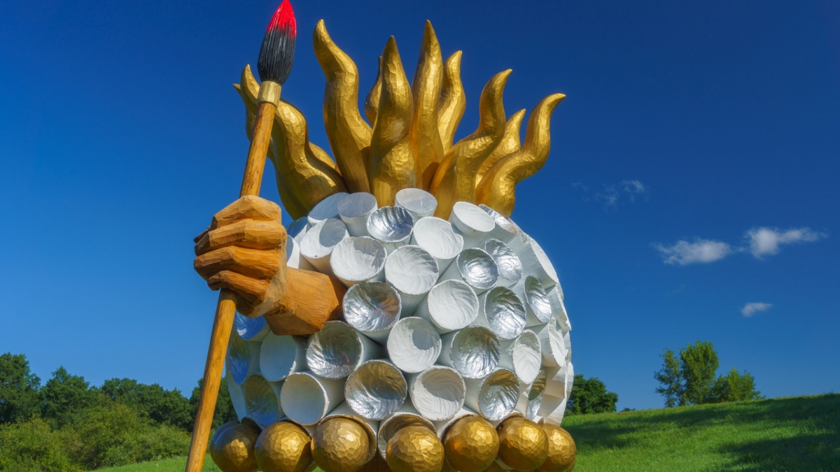 D’ARBUS THE RADIOLARIAN, ART IN THE ORCHARD ©Barry Farber, 2019