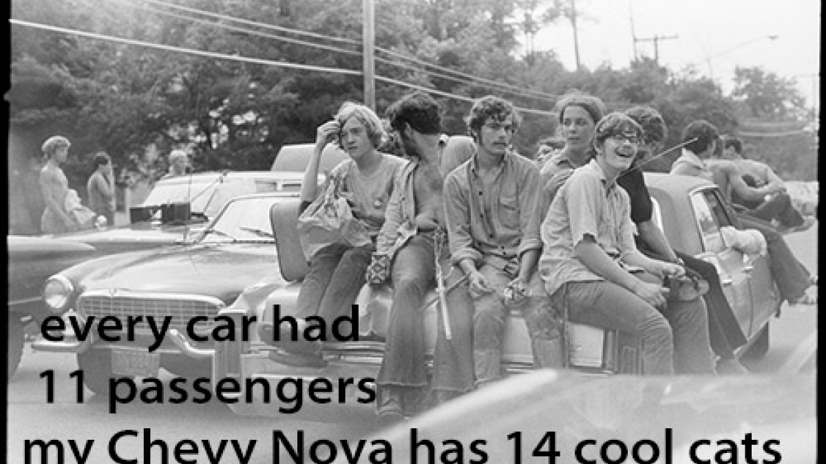 Cool cats at Woodstock_69 ©Robert Floyd, 1969