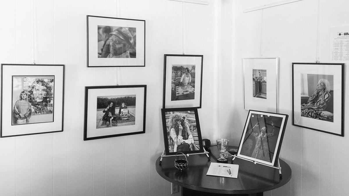 Some artwork on exhibit now.