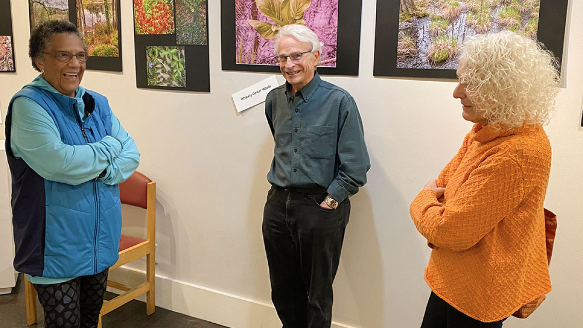 Pat Crutchfield at the Kestrel/ Monson Exhibit © 2022 Robert Floyd