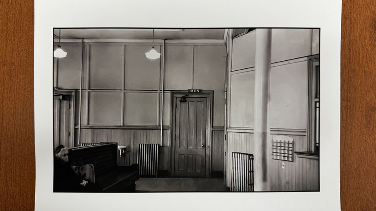 Train Station, Connecticut © 1966 Julius Lester   $150