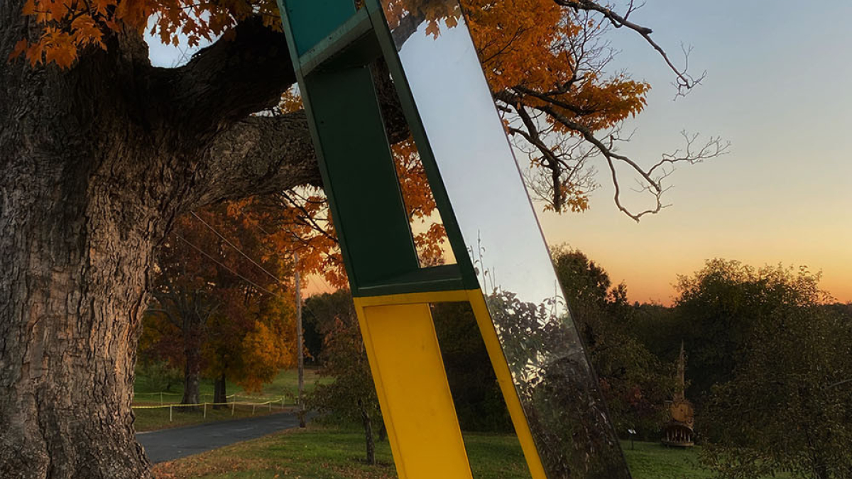 Now Here ~ Through the Looking Glass Ladder by Eileen Jaeger © 2022 Robert Floyd