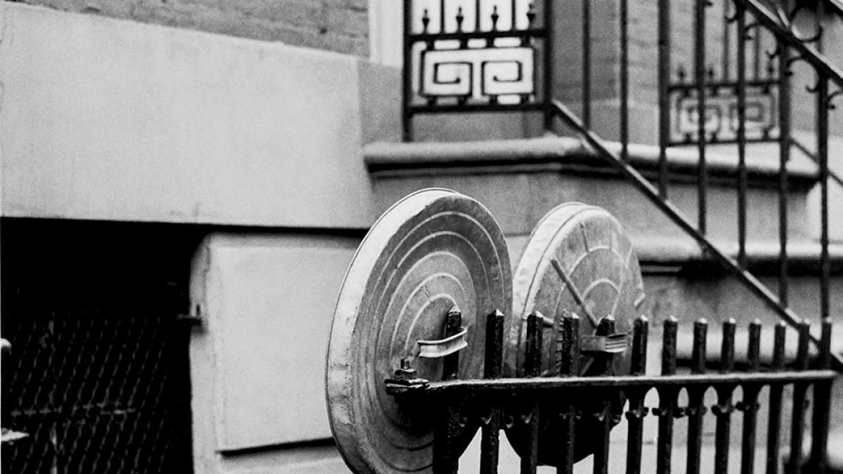 Trash Can Lids, East Village, Manhattan ˙ 1066 Julius Lester