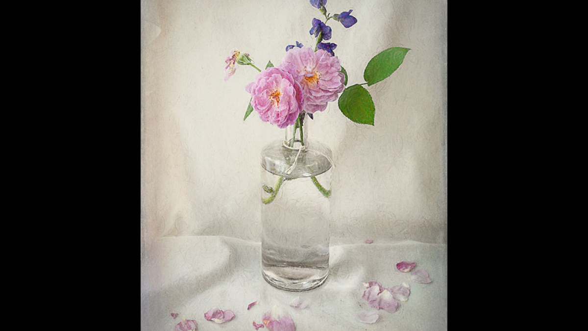 Summer Flowers in a Glass Vase © Rosemary Polletta