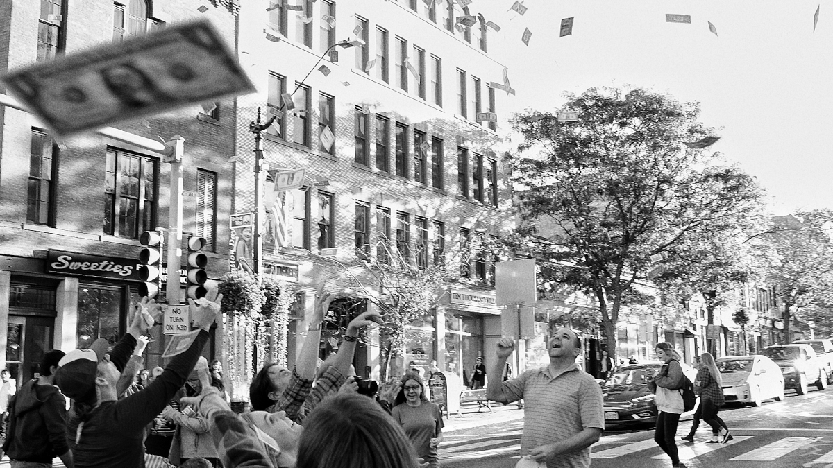 Money Toss © Darren Port, 2018