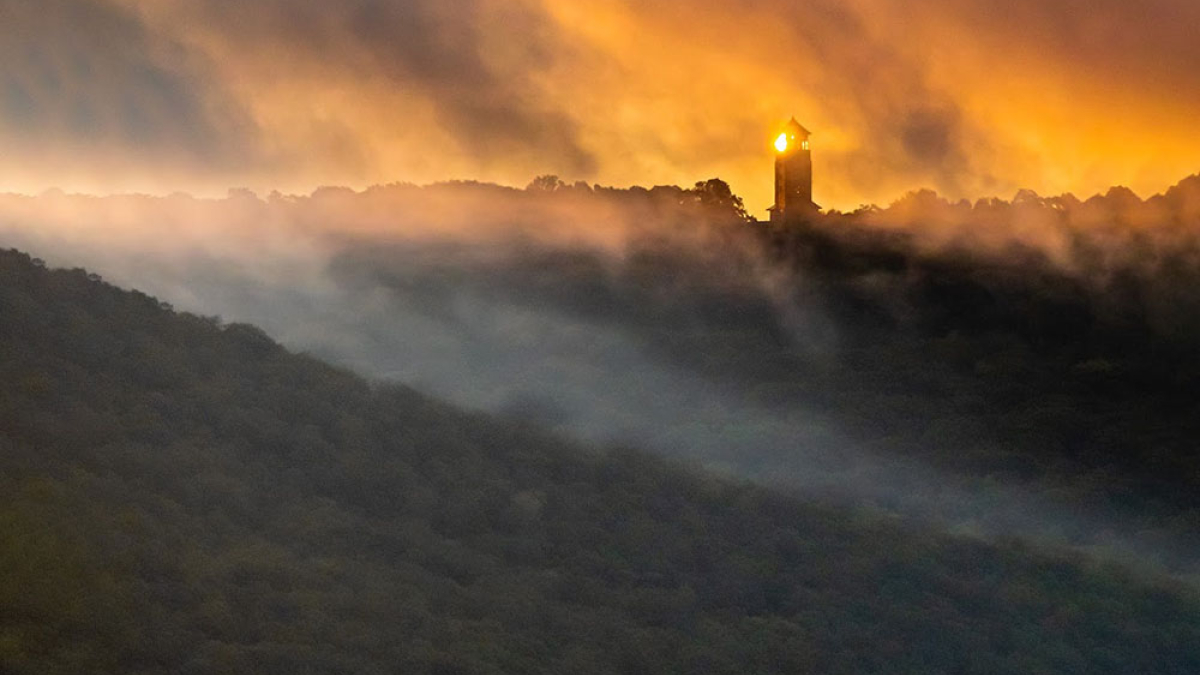 Quabbin Sunrise Tower © 2022 Mark Lindhult