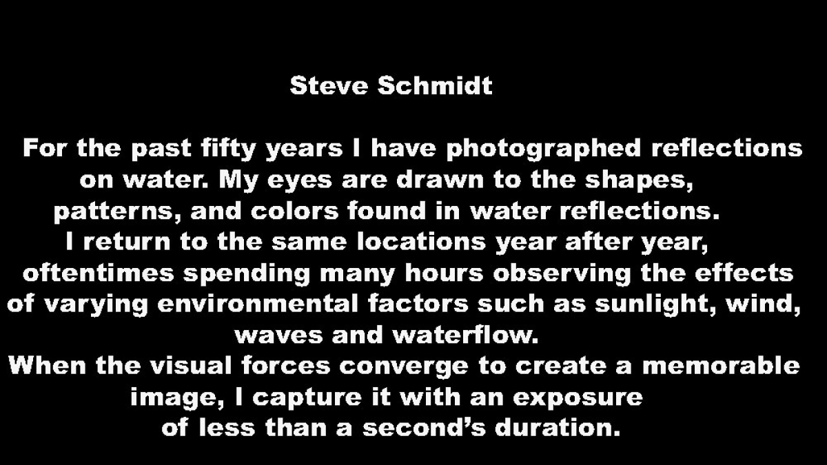 Steve Schmidt Artist Statement