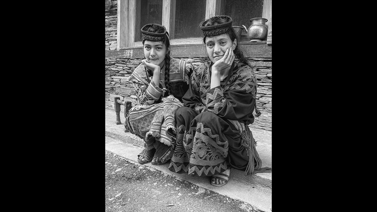 Two Kalash Sisters. © Barb Krawczyk