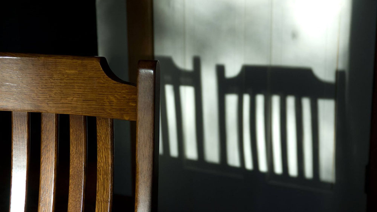 A Chair and Two Shadows © 2013 Julius Lester only $300