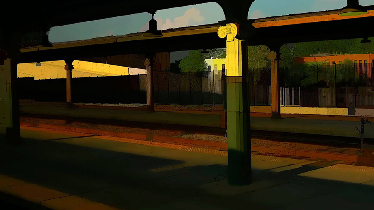 Train Station Platform, Virginia © Julius Lester only $300